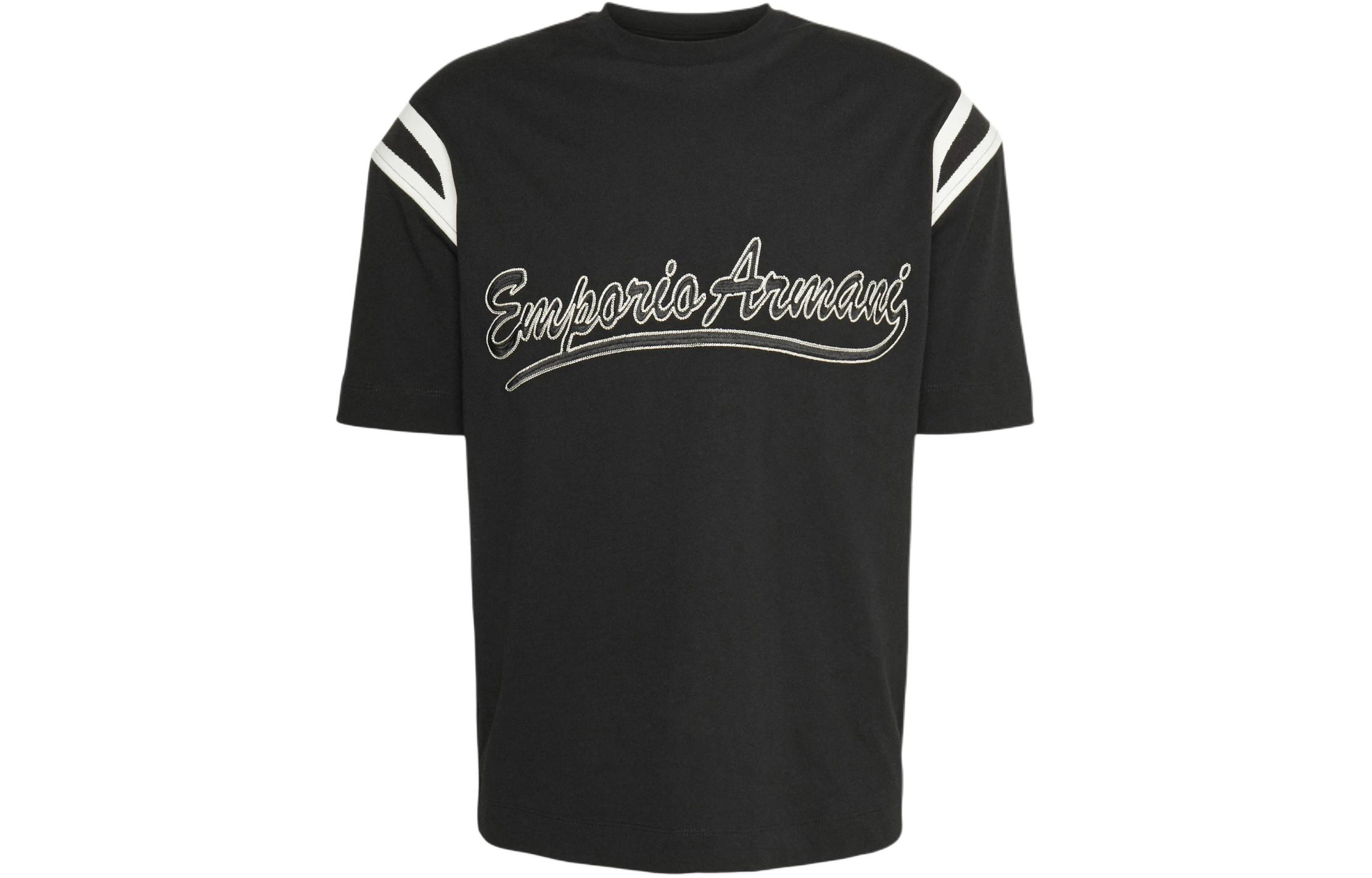 

EMPORIO ARMANI Футболка SS24 мужская черная, Черный, EMPORIO ARMANI Футболка SS24 мужская черная