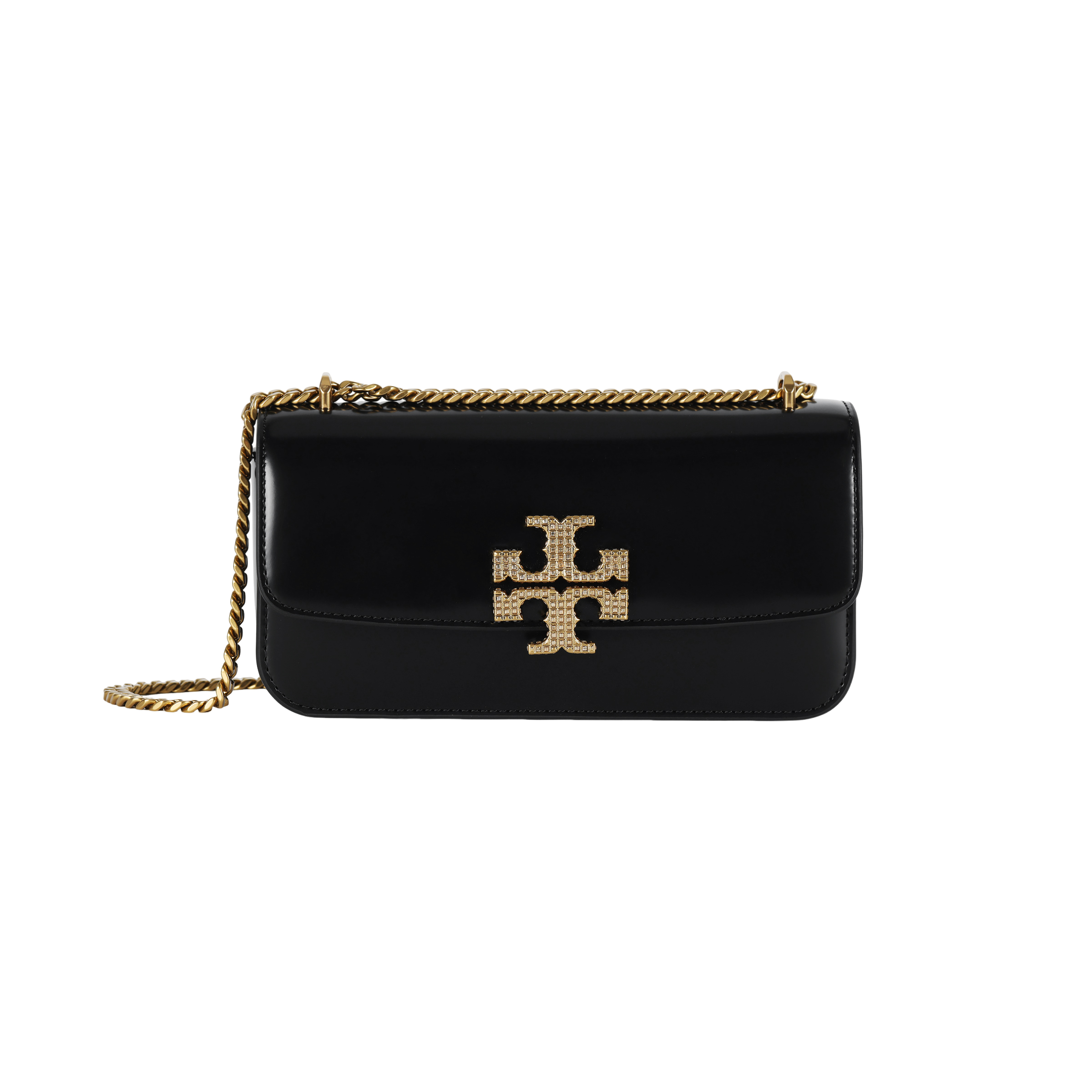 

TORY BURCH Элеанор кожаная портативная сумка кроссбоди, маленькая женская сумка через плечо black