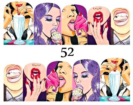 

Водные наклейки для ногтей - №52, inna
