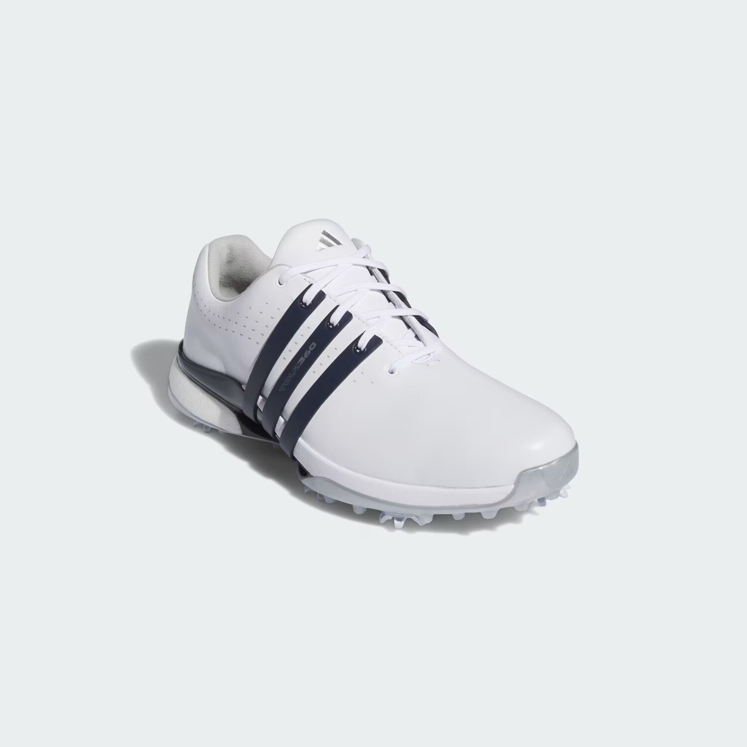 Кроссовки для гольфа Tour360 24 Adidas, цвет Cloud White/Collegiate Navy/Silver Metallic — фото 4