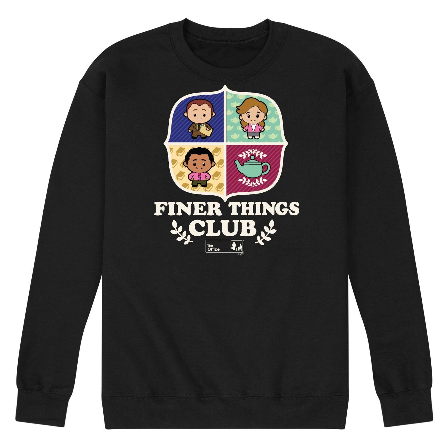 

Мужской флисовый свитшот The Office Finer Things Licensed Character, Черный, Мужской флисовый свитшот The Office Finer Things Licensed Character