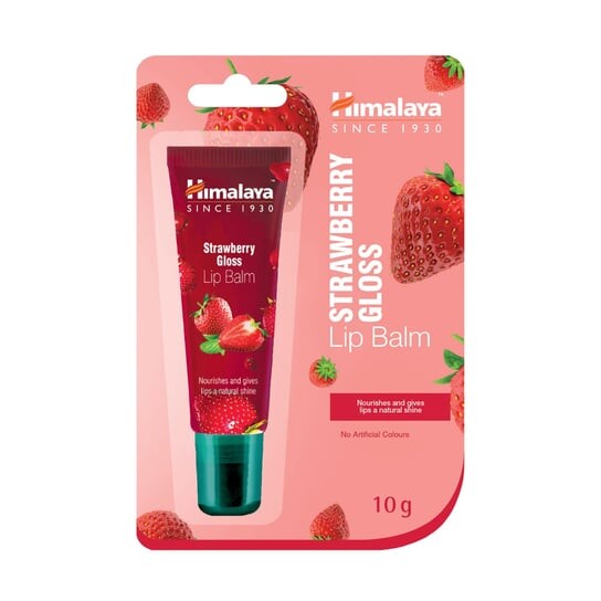 

Блестящий бальзам для губ Himalaya Strawberry, туба 10 г