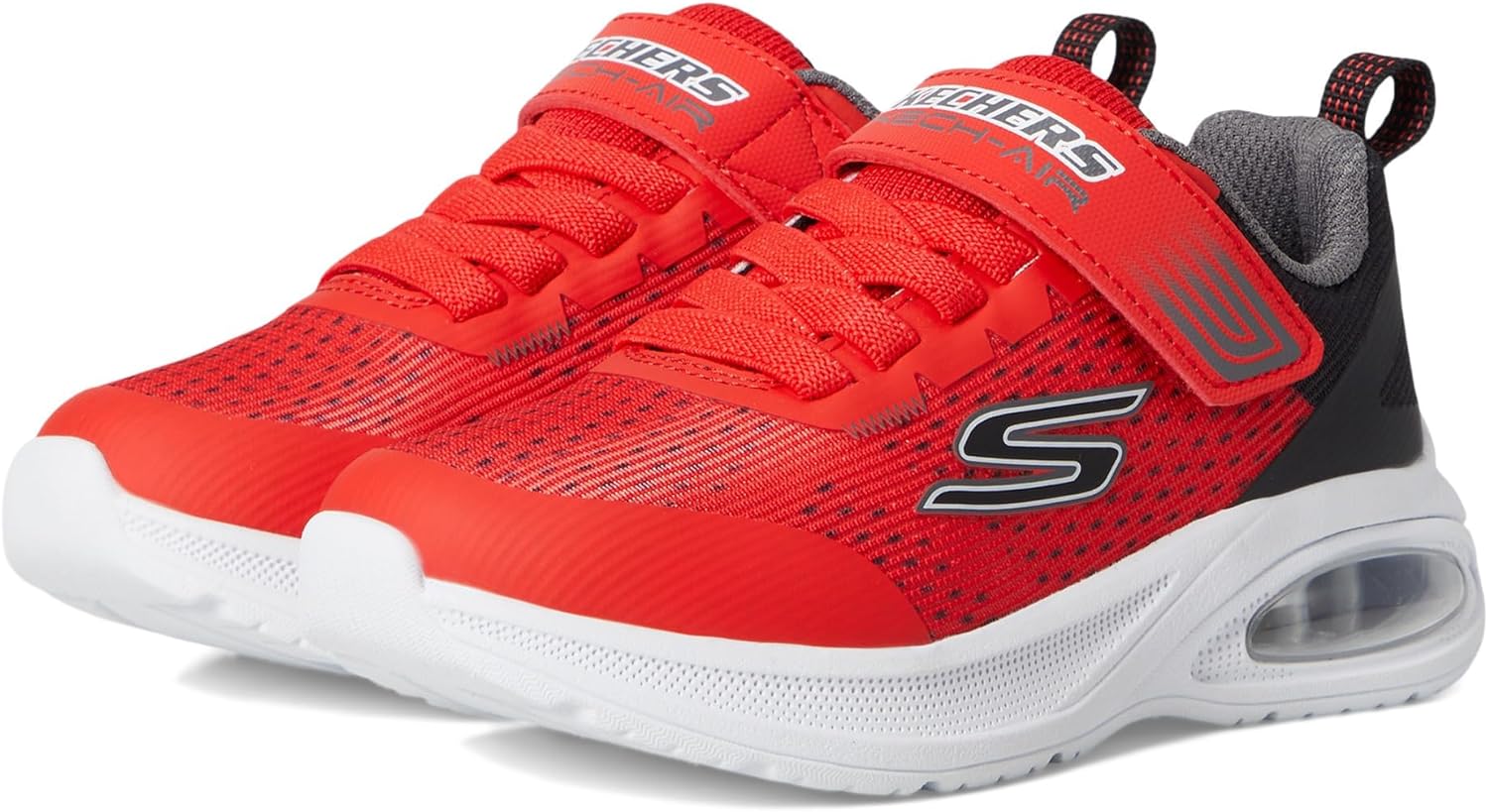 

Кроссовки Skechers для мальчиков Microspec Max Advance-Squad-p, черный/красный