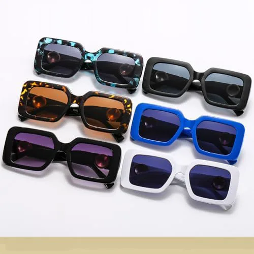 

Квадратные ретро-солнцезащитные очки для мужчин, визуально стройнящие и модные очки, солнцезащитные очки в европейском и американском стиле для женщин MTZJH, C1