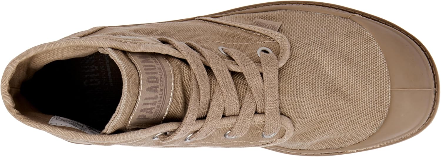 Мужские ботинки Palladium Pampa Hi, веганские тканевые ботинки на шнуровке, бежевый — фото 3