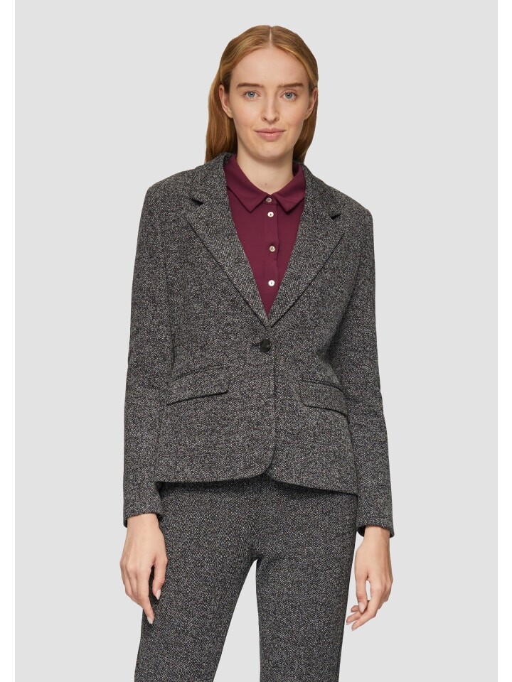 

Блейзер sOliver BLACK LABEL langarm, черный