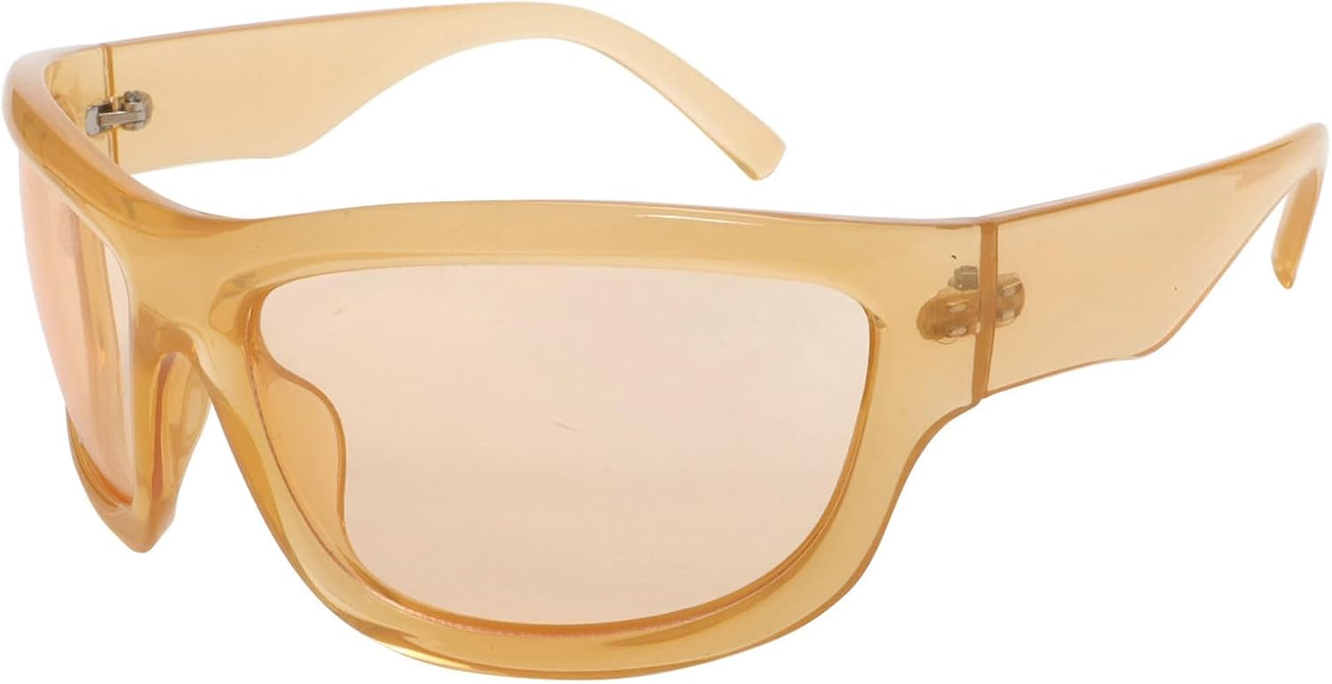 

Willochra Модные панк-очки, очки в стиле Y2K, большие солнцезащитные очки для женщин, обтекаемые солнцезащитные очки в стиле 2000-х, очки для активного отдыха, защита от ультрафиолета UV400, C4