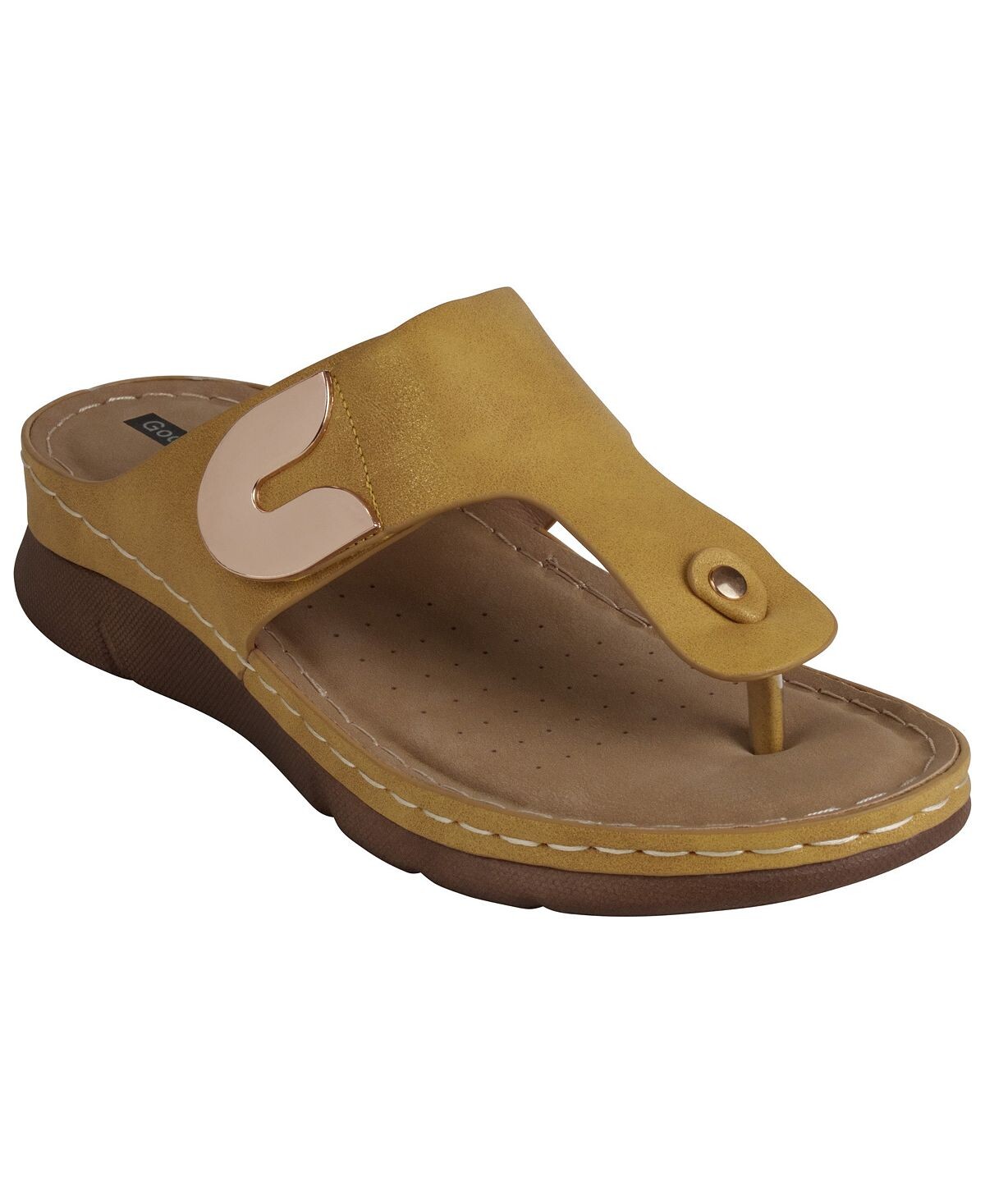 

Женские сандалии на плоской подошве Sam Thong GC Shoes, желтый