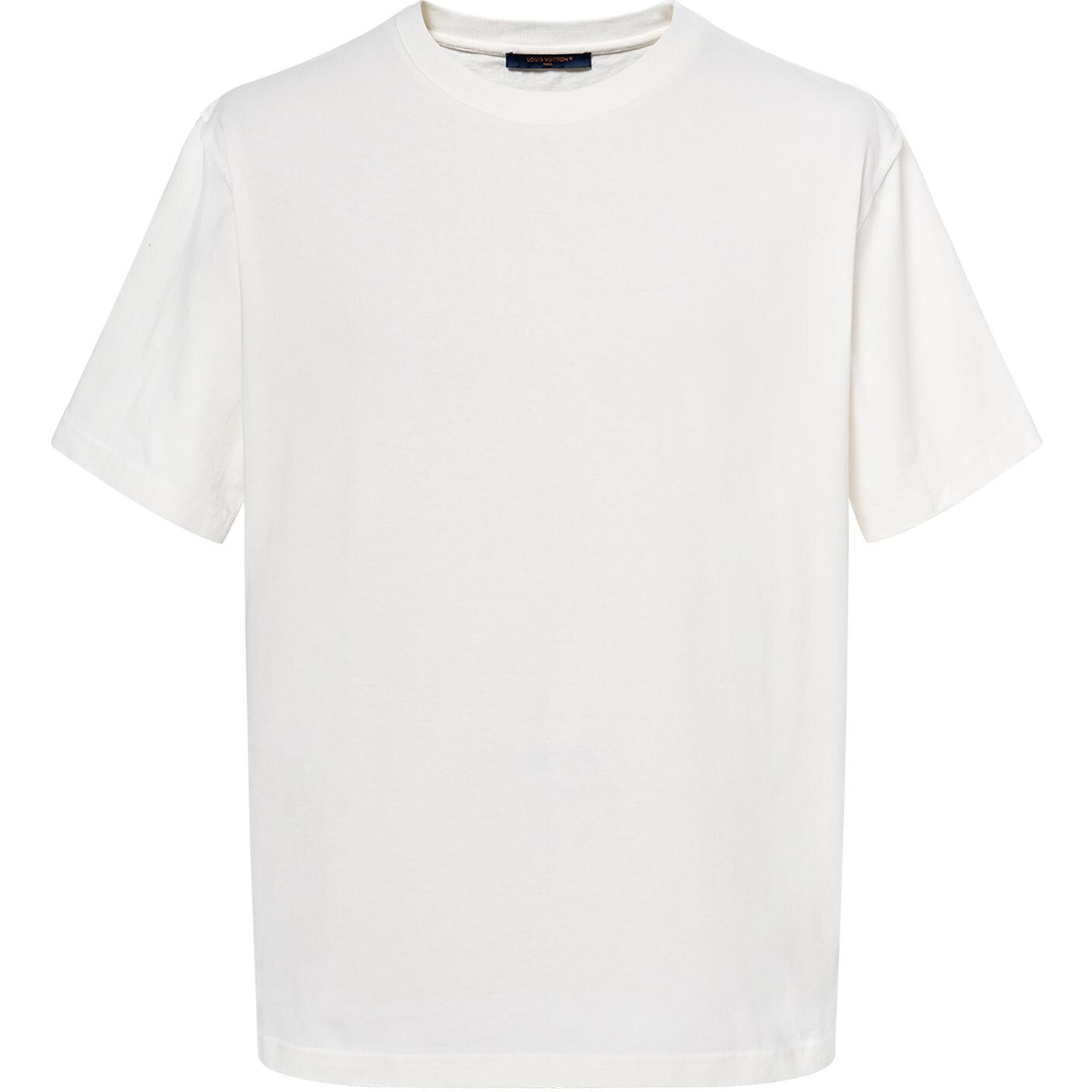 

Новые квартальные продукты LV T-shirt Men Louis Vuitton, белый