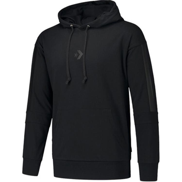 

Converse LW Contrast Panel PO Sweatshirt Men's Black, Черный, Converse LW Contrast Panel PO Sweatshirt Men's Black
