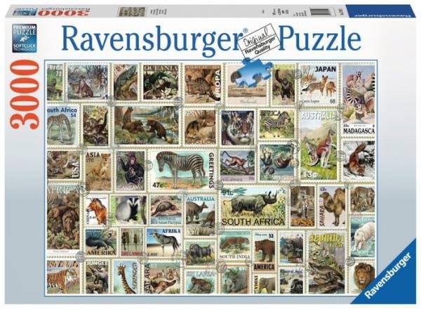 

Равенсбургер, пазл, Почтовые марки, 3000 шт. Ravensburger