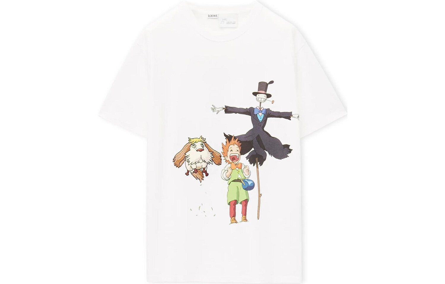 

Футболка X Howl"s Moving Castle унисекс белая Loewe, белый