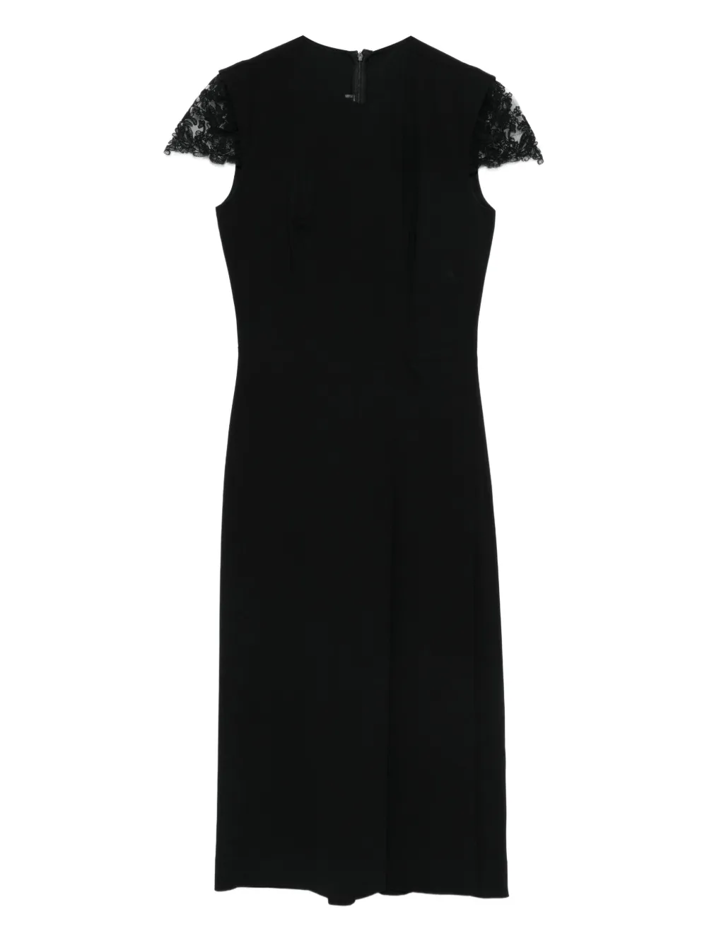 

Платье с кружевом Ermanno Scervino, черный