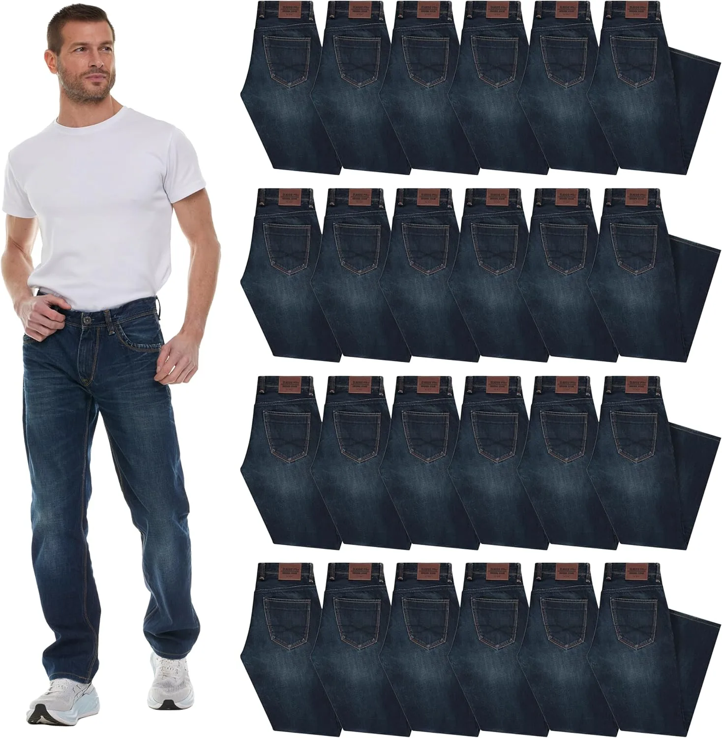 

Джинсы мужские Classic Fit Relaxed, наборы разных размеров BILLIONHATS