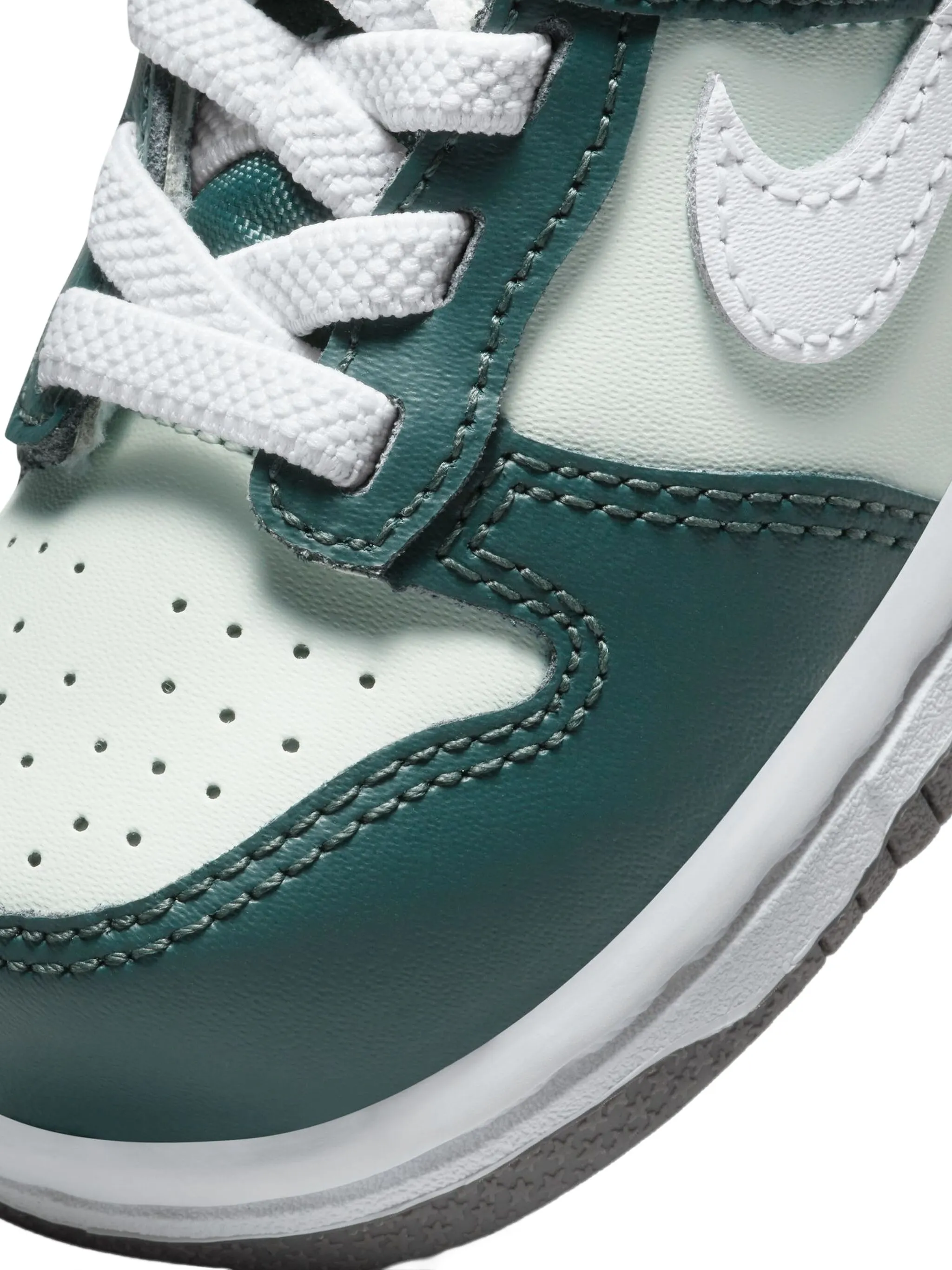 Кроссовки Dunk Low Nike Kids, зеленый — фото 2