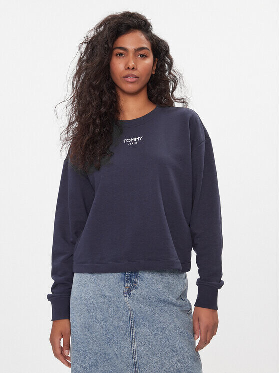 

Укороченная толстовка Tommy Jeans, синий