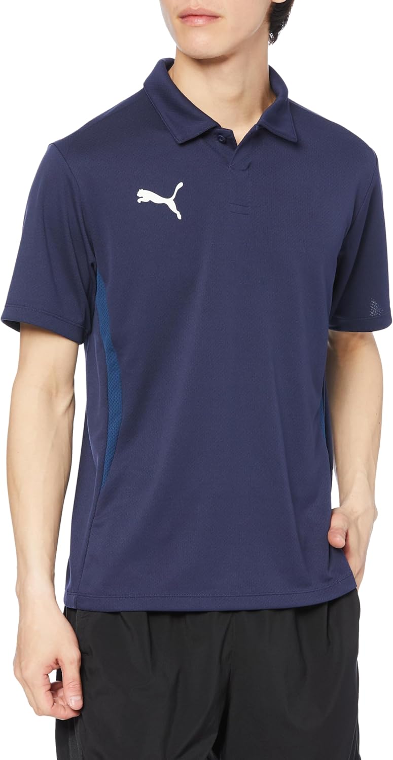 

Мужская футболка-поло PUMA TeamGOAL Multi 659462, идеально подходит для футбола, клубных мероприятий и командных тренировок, темно-синий
