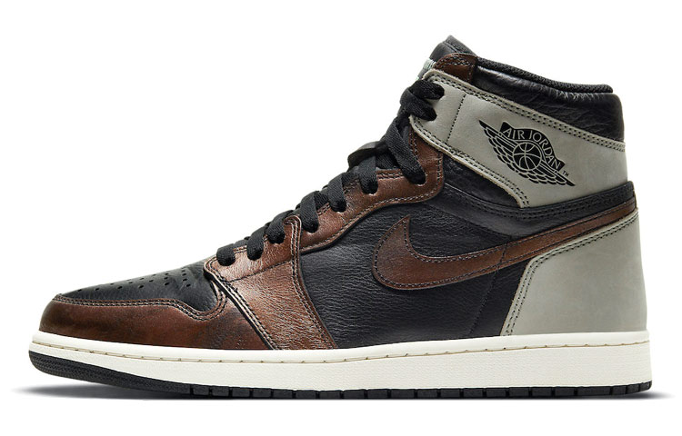 

Кроссовки Air JORDAN 1 Vintage Basketball Shoes Unisex High-Top Gray Brown