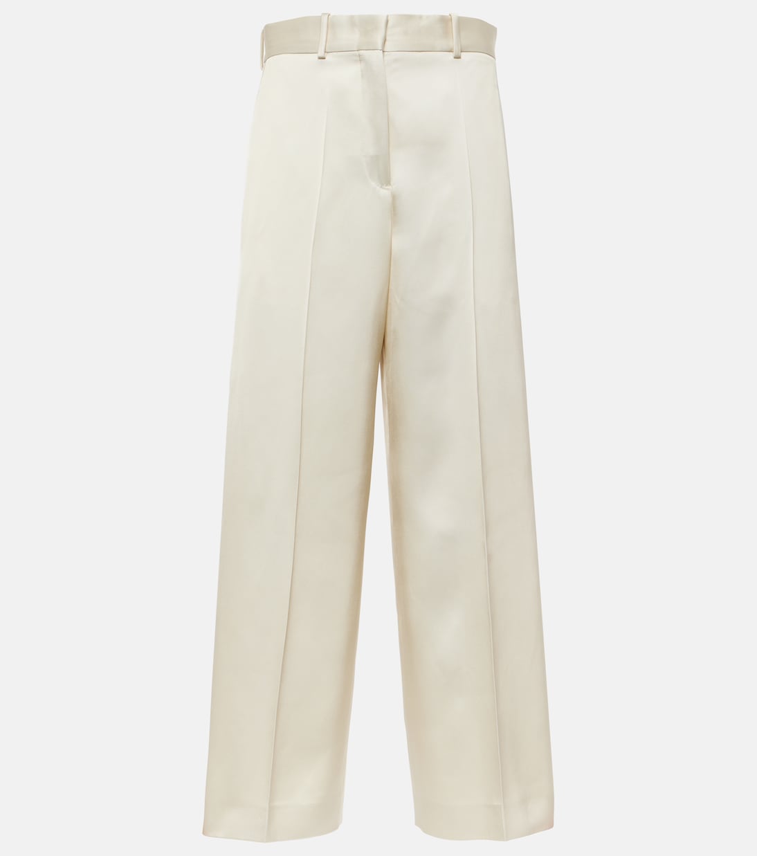 

Широкие брюки из сатина Jil Sander, Natural