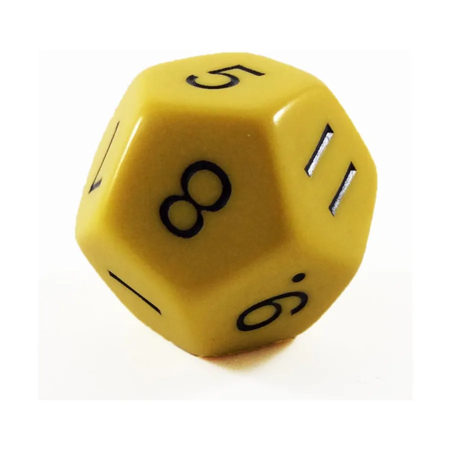 

Джамбо d12 - Желтый, Dice - Jumbo Opaque (Koplow)