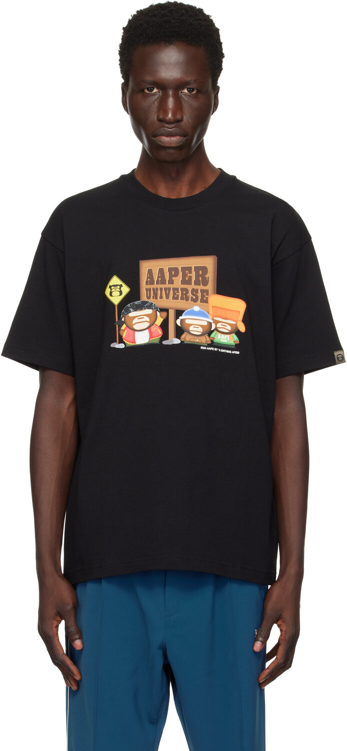 

Футболка «AAPER Universe» AAPE by A Bathing Ape, черный