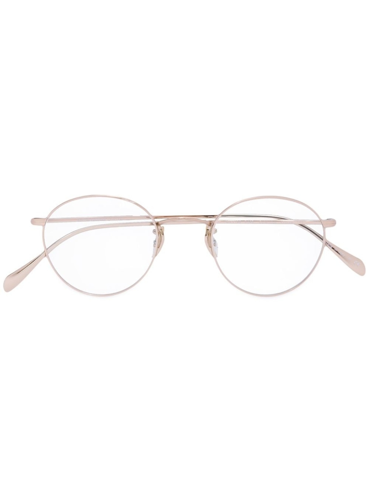 

Oliver Peoples оптические очки в круглой оправе, металлик