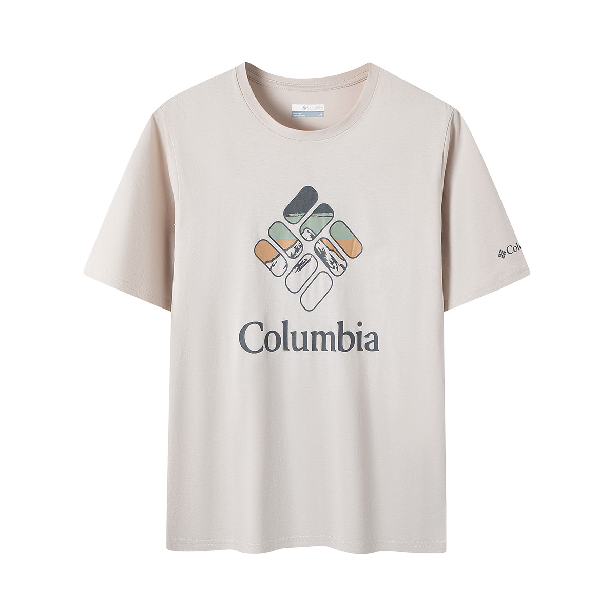 

Columbia Футболка мужская белая хаки, Белый, Columbia Футболка мужская белая хаки