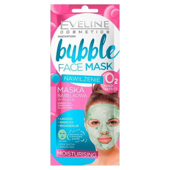 

Пузырьковая тканевая маска – увлажнение, 1 шт. Eveline Cosmetics, Bubble Face