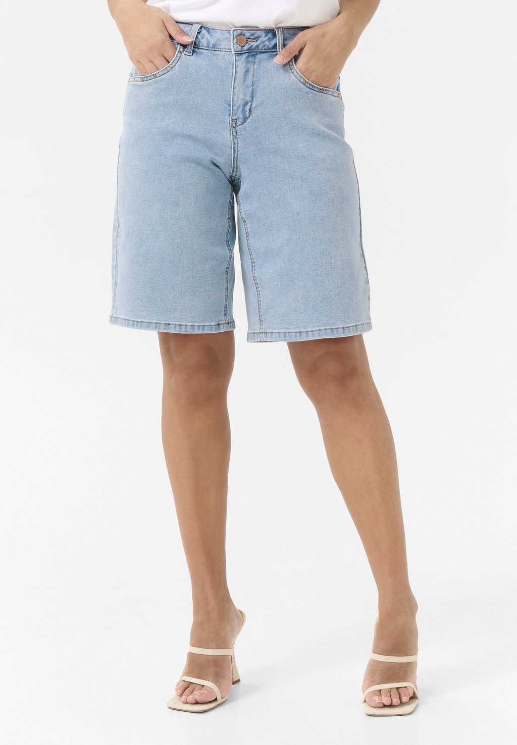 

Джинсовые шорты Cream, цвет Texsas Medium Blue Denim Tobac