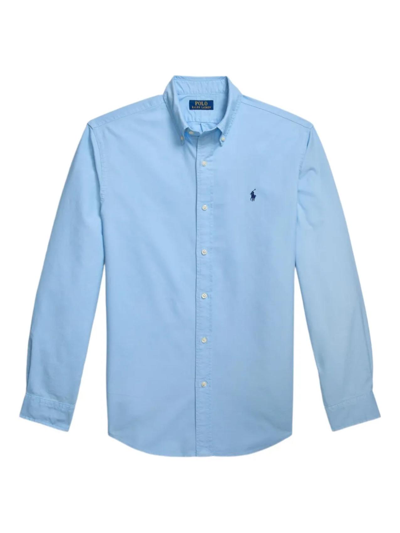 

Рубашка оксфорд Polo Ralph Lauren, окрашенная в готовом виде, синий