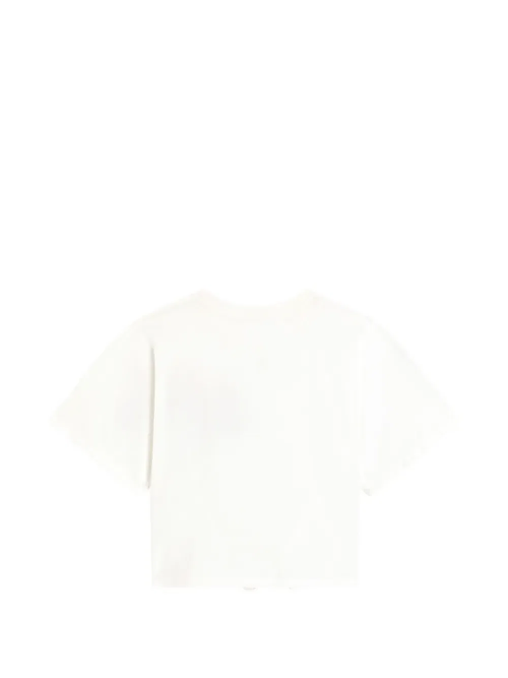 Футболка из джерси с цветочным декором и логотипом dg Dolce & Gabbana Kids, белый — фото 2