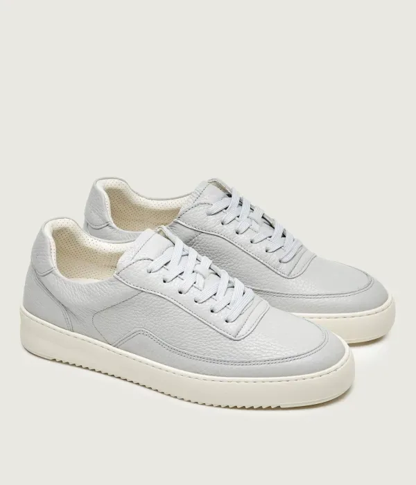 Кроссовки из кожи с зернистой текстурой «Мондо» Filling Pieces, серый — фото 3