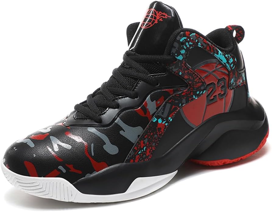

WILTENA Унисекс Крутые Женские и Девичьи Красочные Баскетбольные Кроссовки Мужские С амортизацией Мальчиков Спортивные Кроссовки Для Повседневной Носки, красный