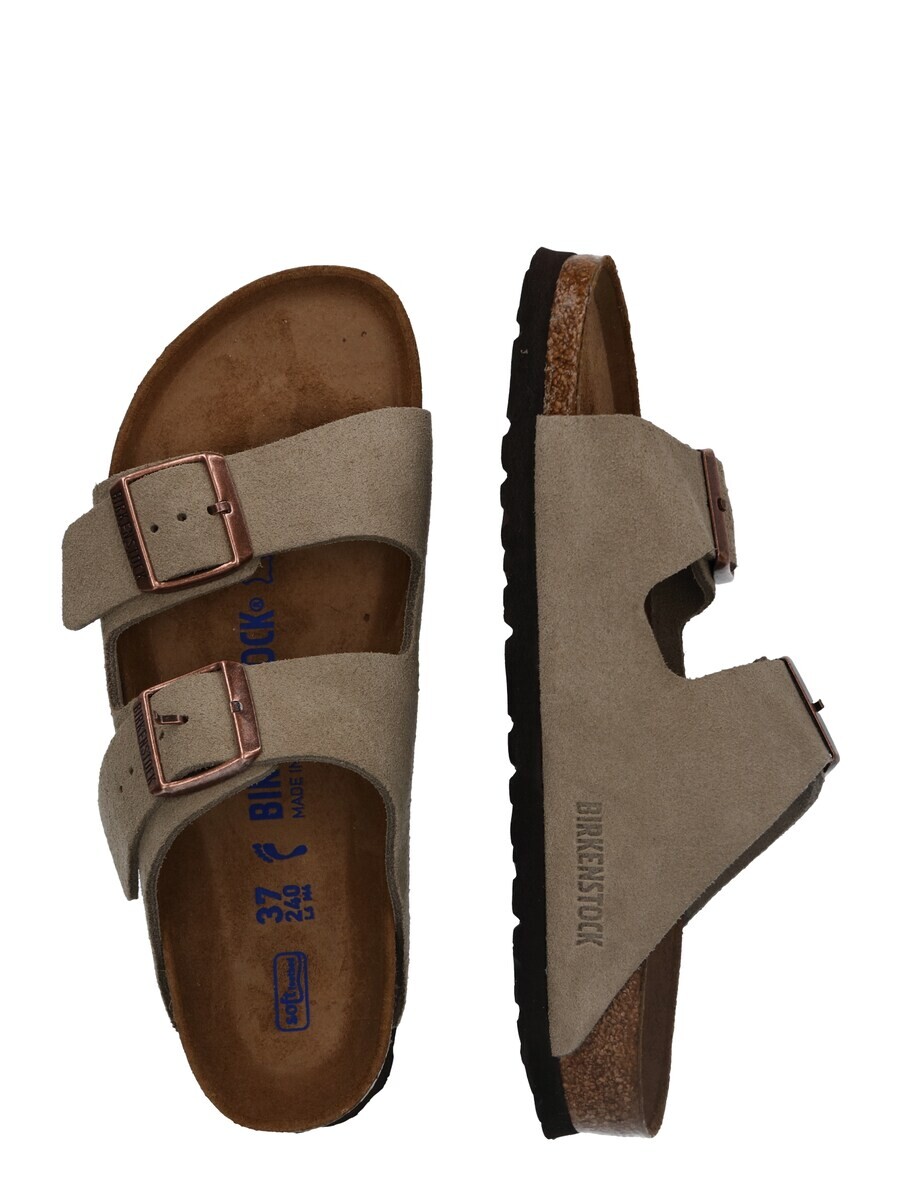 Классические слипоны BIRKENSTOCK Mules Arizona, серо-коричневый — фото 2