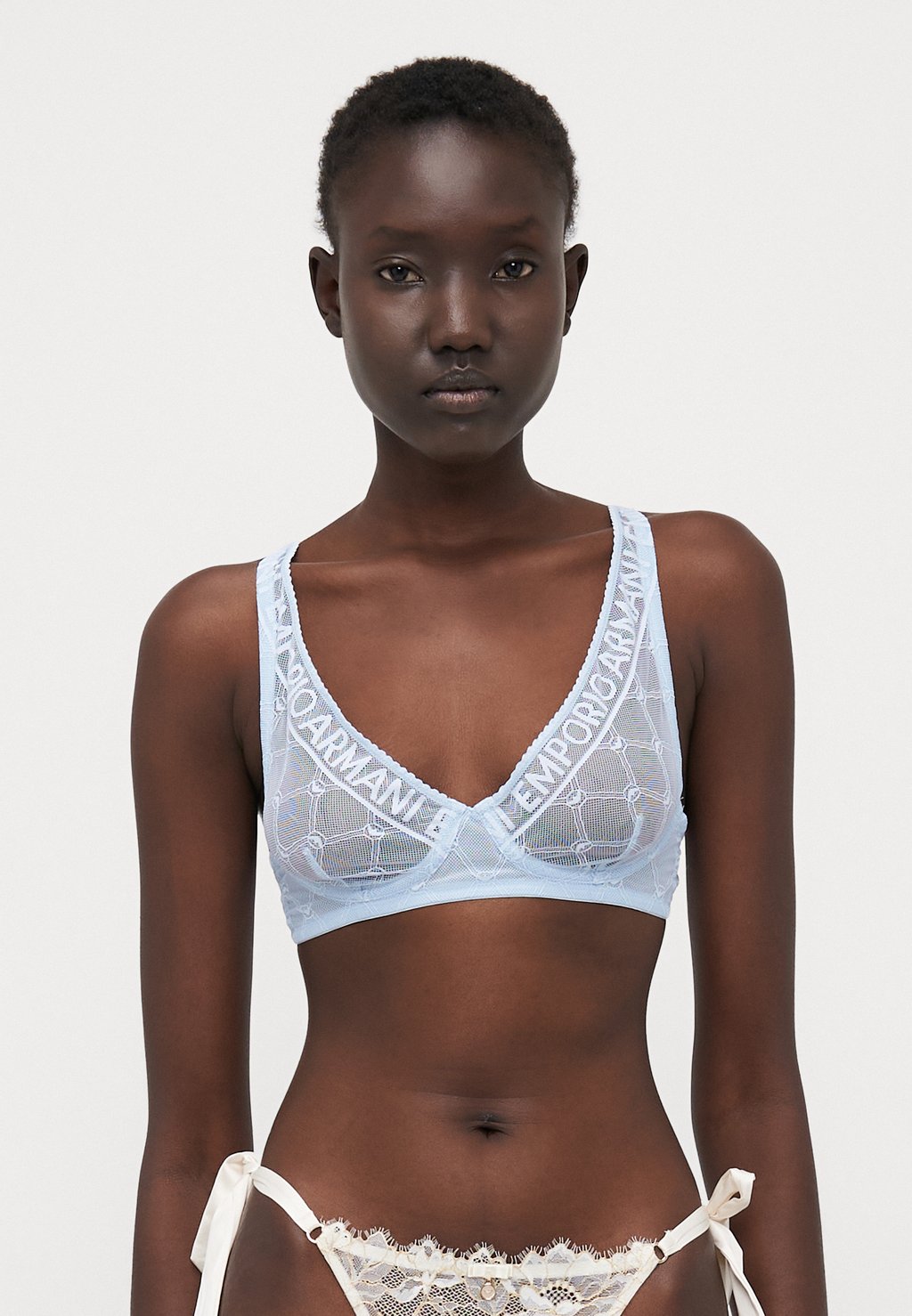 

Треугольный бюстгальтер BRALETTE Emporio Armani, светло-голубой
