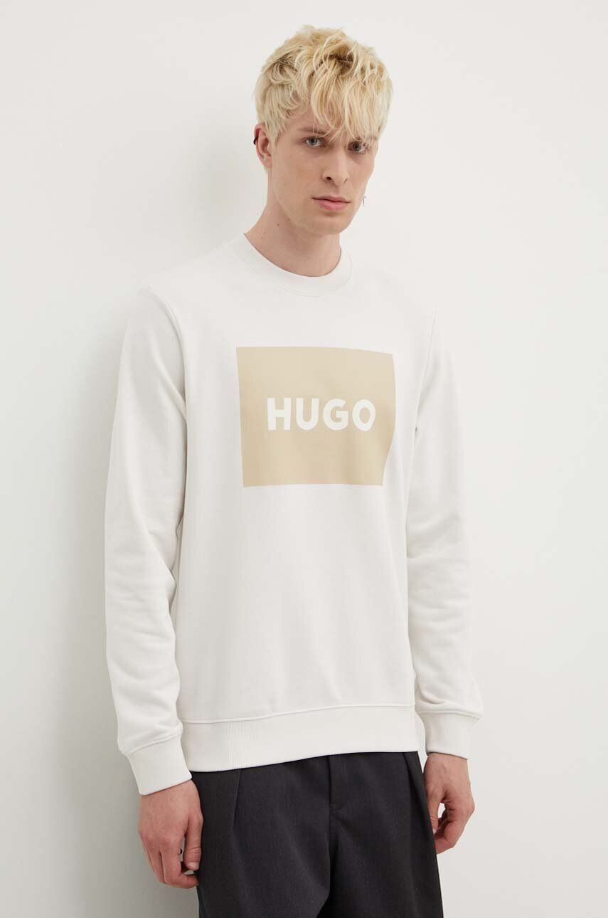 

Толстовка HUGO из хлопка, бежевый