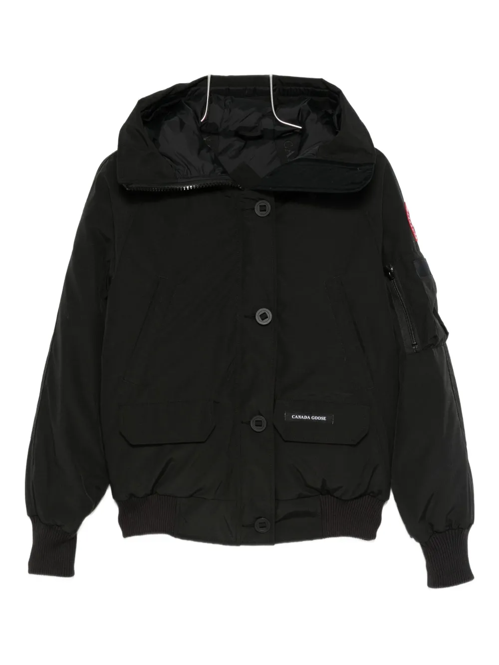 

Пуховик с капюшоном Canada Goose, черный