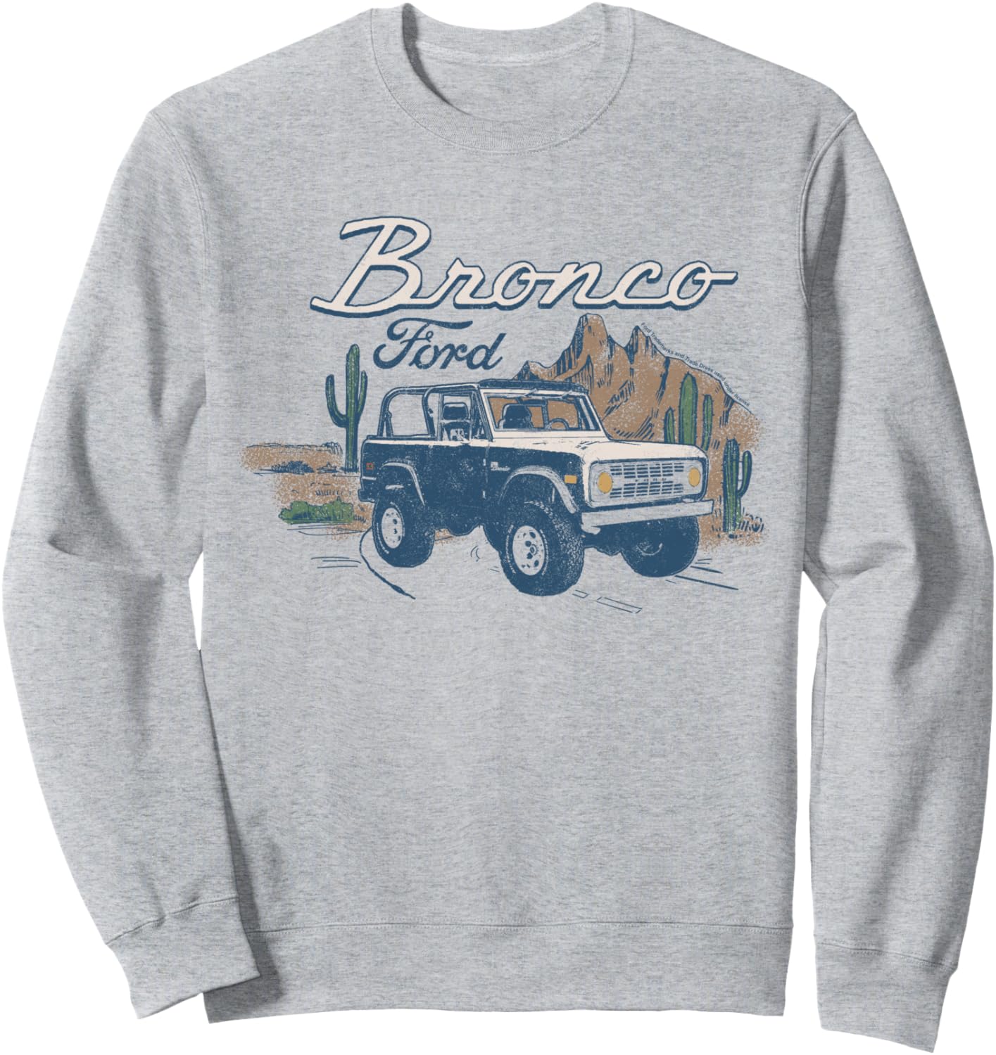 

Толстовка Ford Bronco SUV с изображением пустынного пейзажа, серая, Серый, Толстовка Ford Bronco SUV с изображением пустынного пейзажа, серая