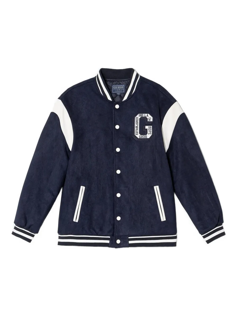 

Куртка-бомбер в университетском стиле guess kids, синий