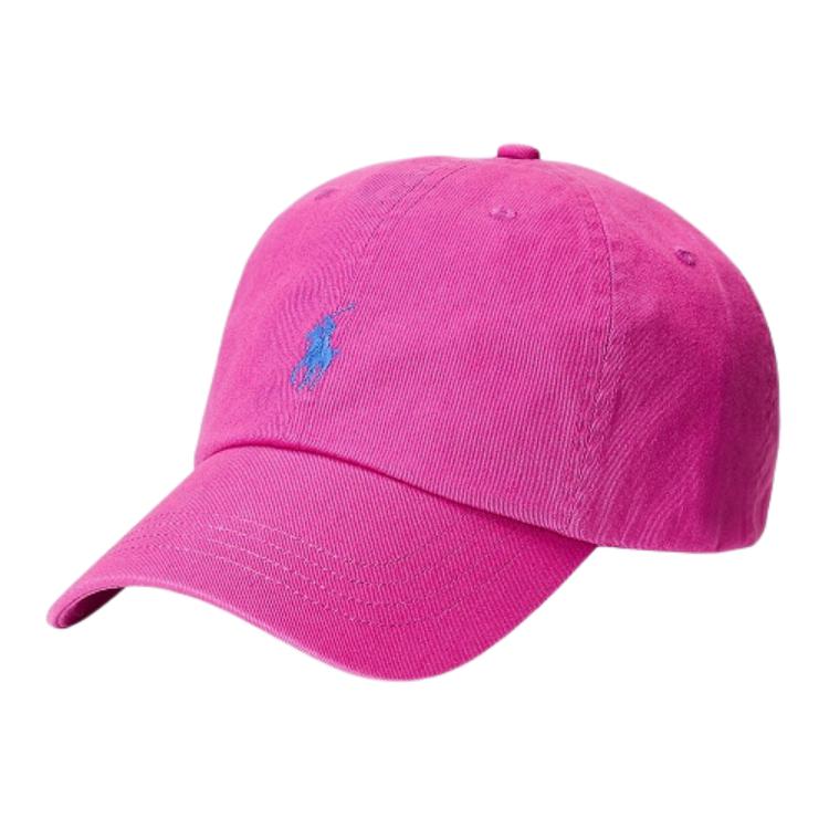 

Хлопковая бейсболка унисекс ярко-розовая Polo Ralph Lauren