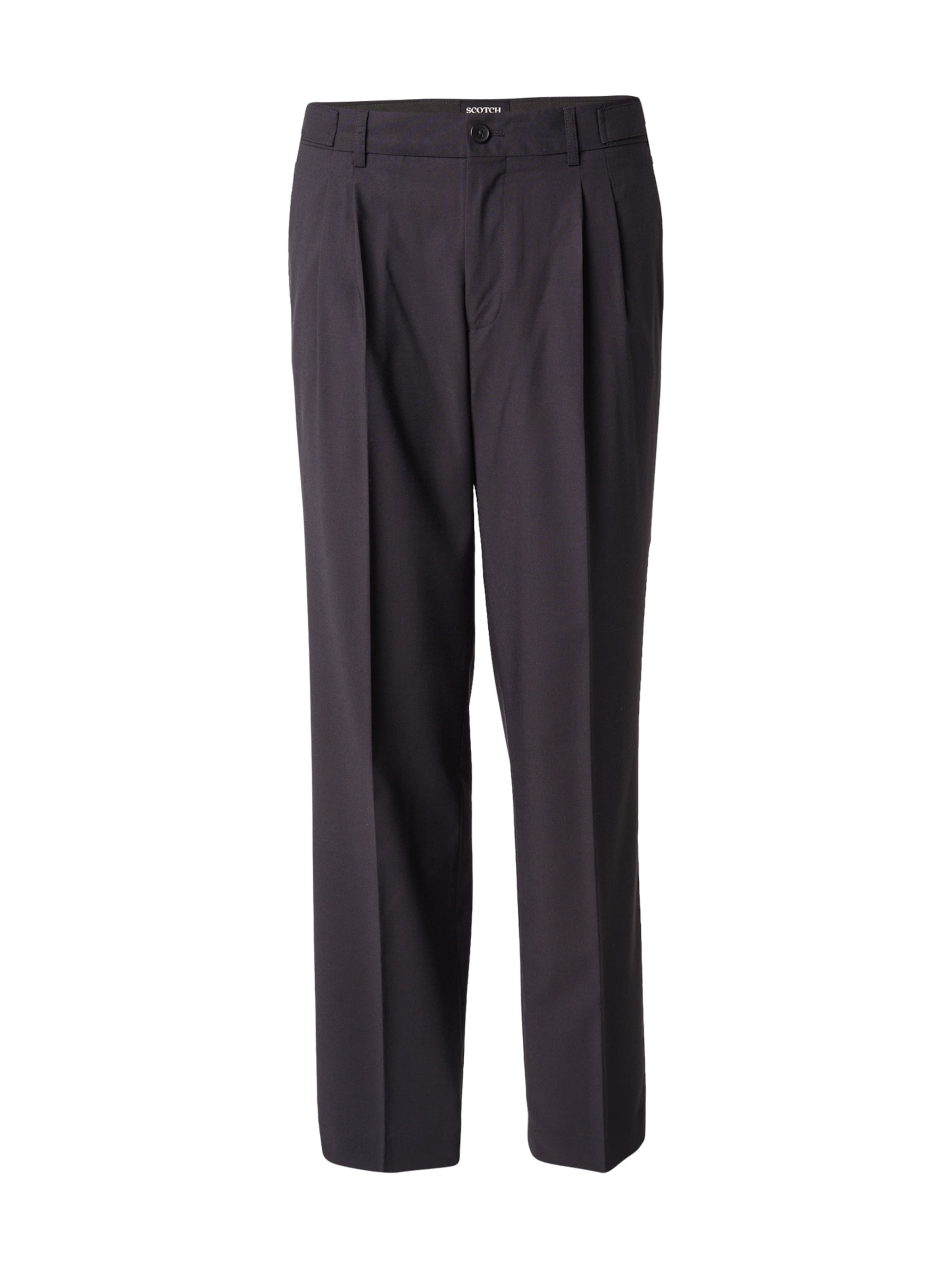 

SCOTCH & SODA Брюки с обычными складками в темно-сером цвете