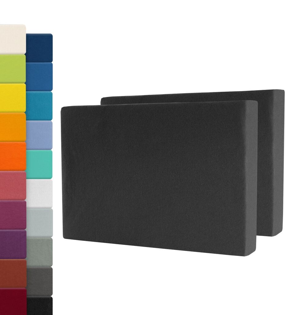 

Комплект из 2 простыней MAYA антрацит | 120х200см B&D Textiles