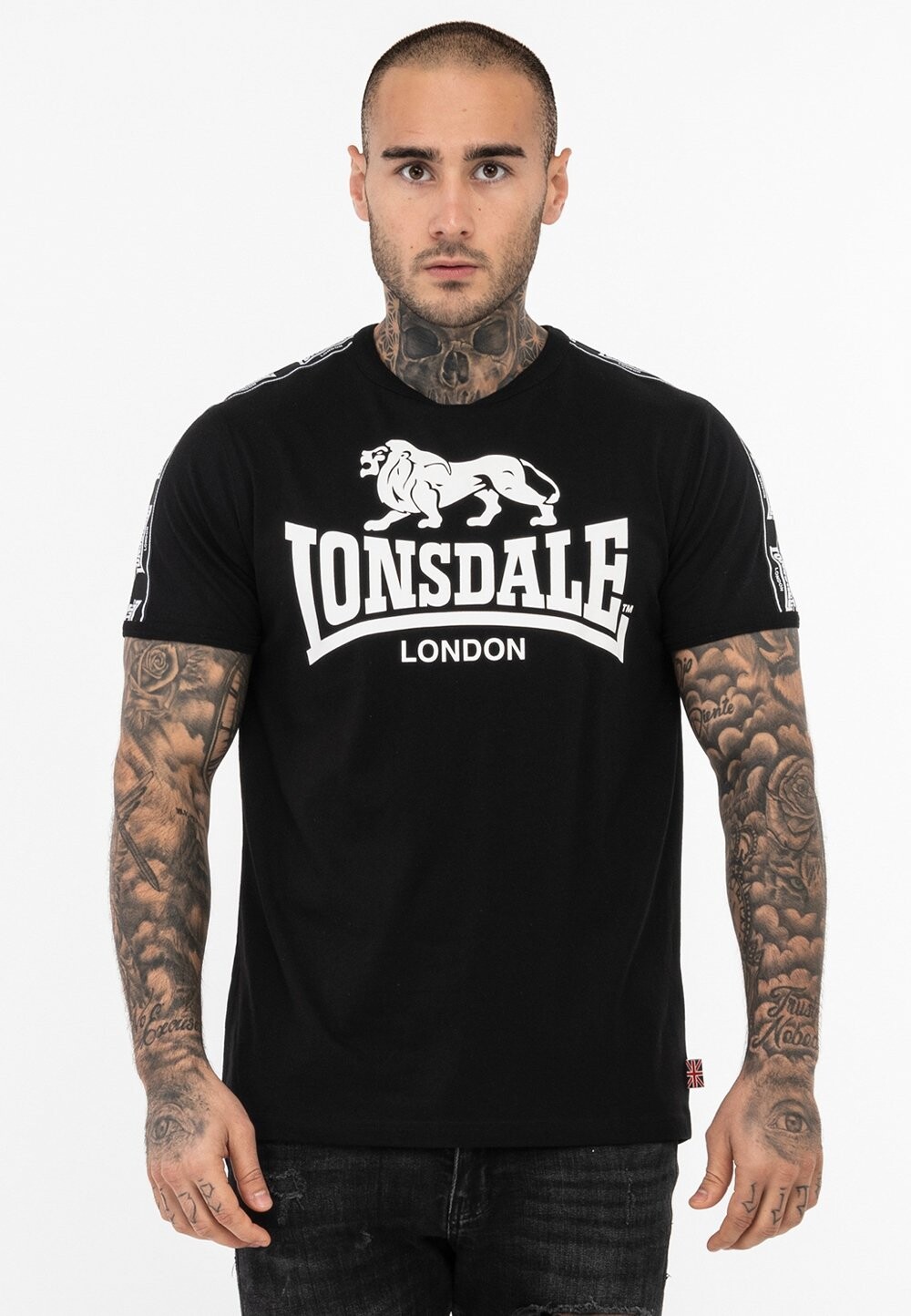 

Футболка с принтом NORMALE PASSFORM STOUR Lonsdale, цвет black white