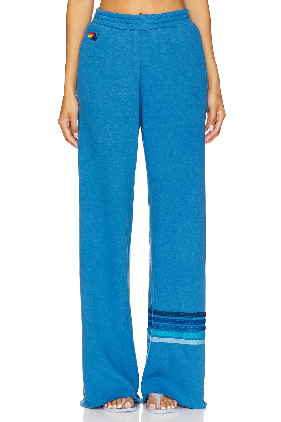 

Широкие спортивные штаны с карманами и регбийным стежком Aviator Nation, cobalt & blue