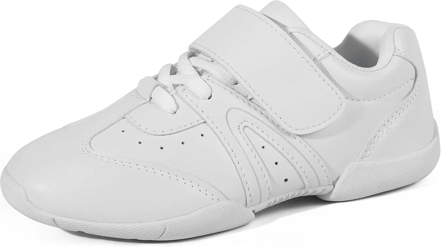 

Кроссовки для черлидинга для девочек BAXINIER, белые, легкие, для соревнований, детские тренировочные танцевальные и теннисные кроссовки, белый