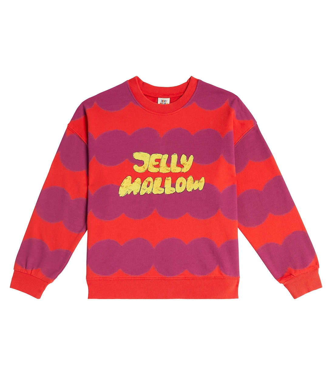 

Толстовка из хлопкового джерси в горошек Jellymallow, фиолетовый