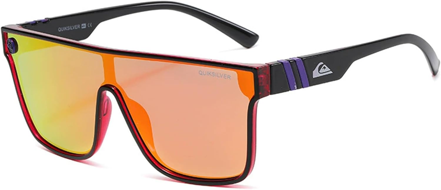 

Поляризованные солнцезащитные очки для мужчин, легкие поликарбонатные очки для вождения, езды на велосипеде, занятий спортом, рыбалки и путешествий HAHONIA, Orange-red