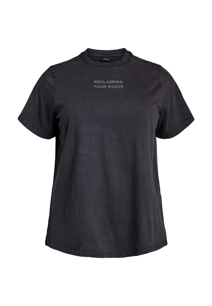 

Футболка Zizzi MIT NIETEN, Grey Wash Reclaiming/Dark Grey, Серый, Футболка Zizzi MIT NIETEN, Grey Wash Reclaiming/Dark Grey