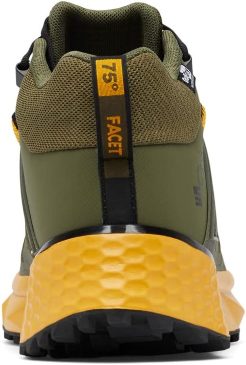 Columbia мужские треккинговые ботинки Facet 75 Mid Outdry, Nori/Golden Yellow — фото 4