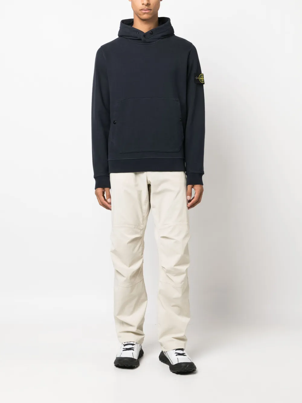 Зауженные брюки с завышенной талией Stone Island, нейтральный — фото 2